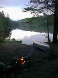 Campfire on a cool crisp evening.