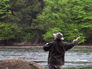 Fly Fishing the West Canada Creek - Casting to the rise.