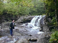 There are many backcountry waterfalls in the Adirondacks.